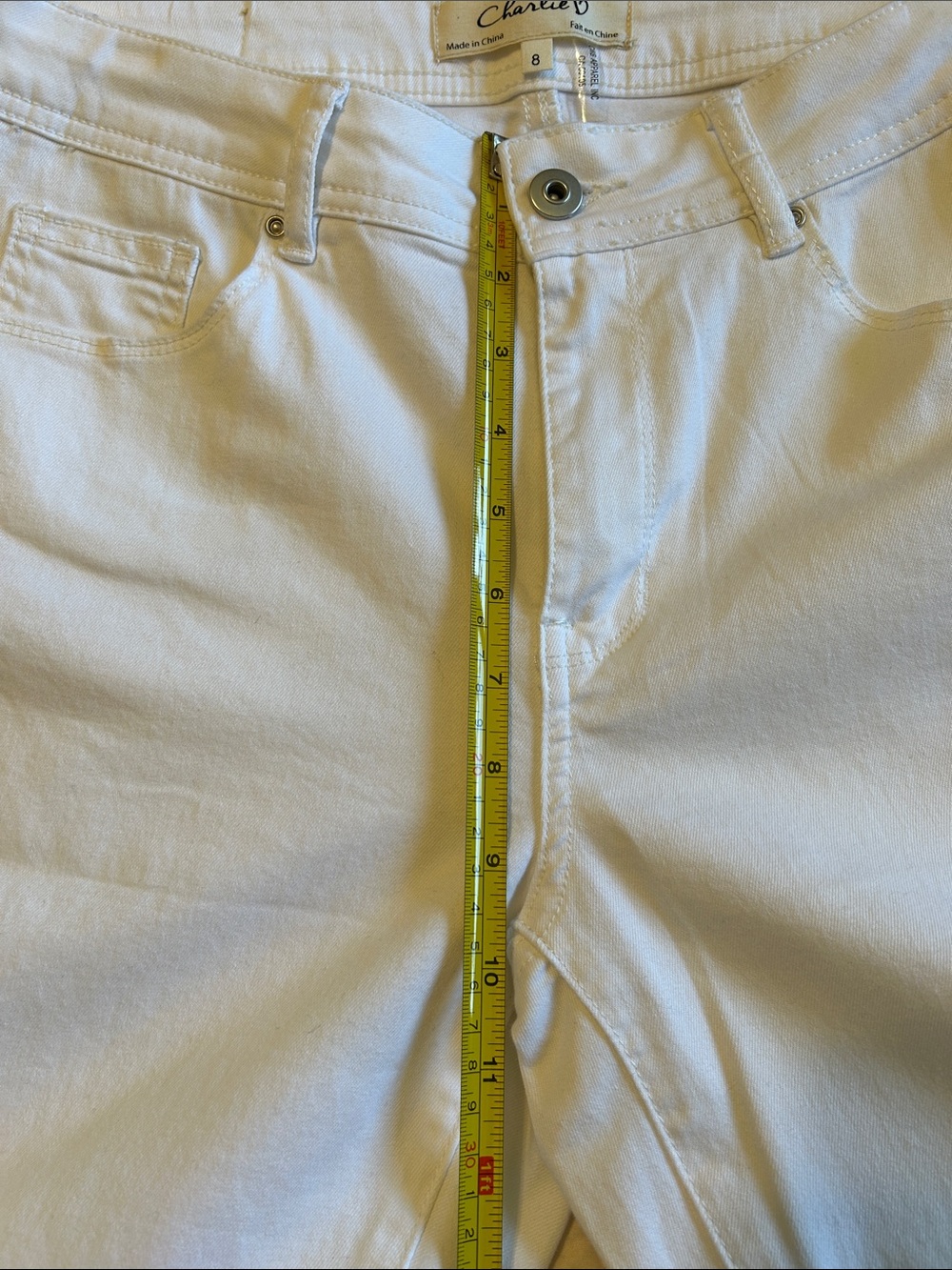 Charlie B White Crop Denim - Picture 3 of 8